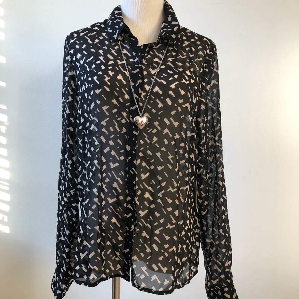 NWT Forever 21 black blouse L